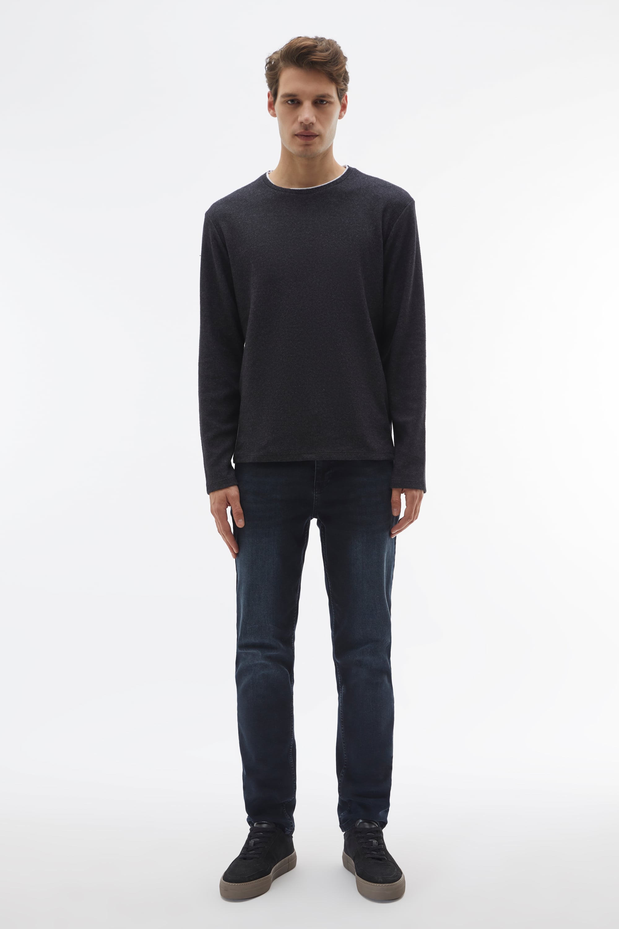 BİSİKLET YAKA SWEATSHIRT