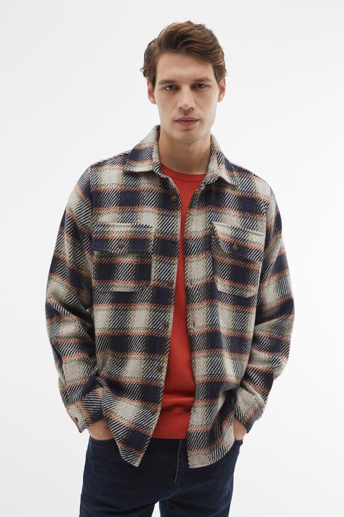  ÇİFT CEPLİ DOKULU REGULAR FIT UZUN KOLLU GÖMLEK