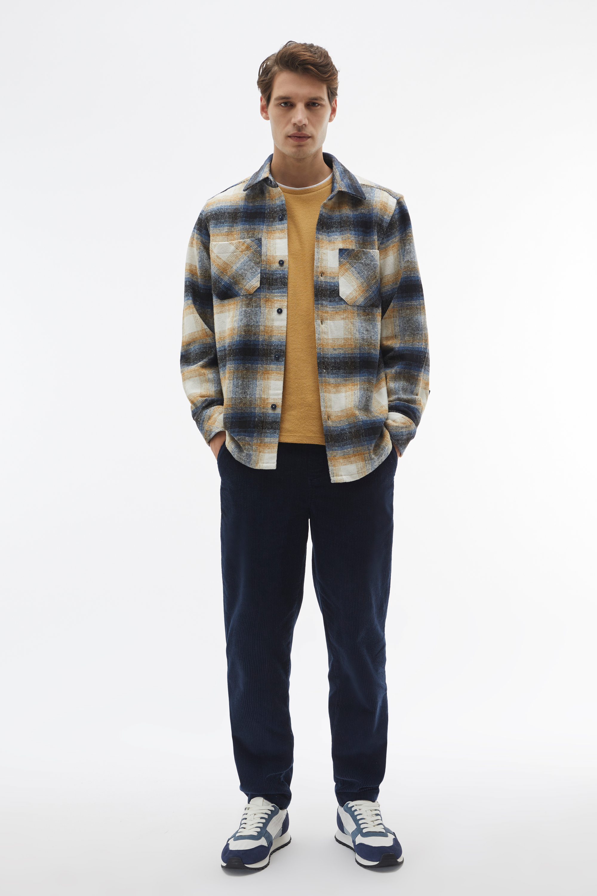 EKOSELİ ÇİFT CEPLİ GÖMLEK