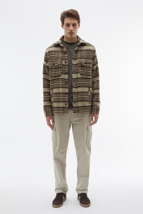 EKOSELİ YÜN KARIŞIMLI GÖMLEK CEKET