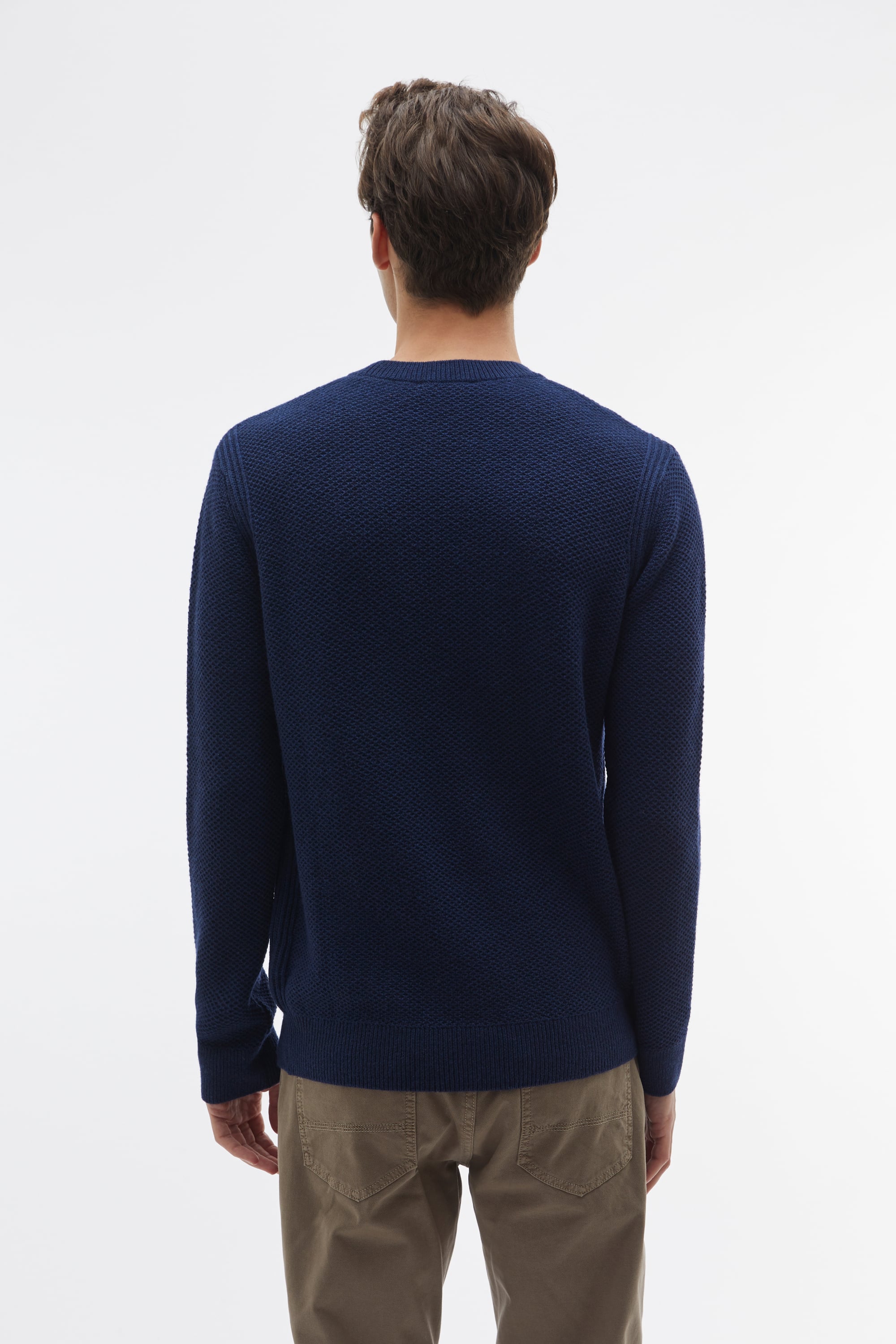 TEKSTÜRLÜ YÜN KARIŞIMLI KAZAK