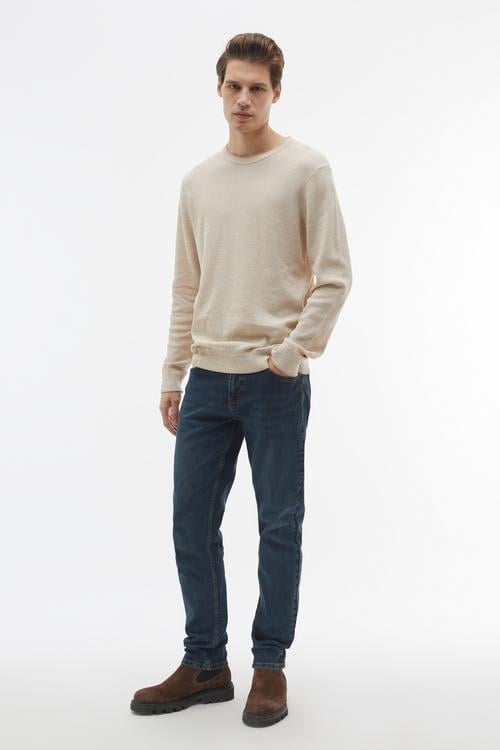  BİSİKLET YAKA MULİNELİ UZUN KOLLU KAZAK