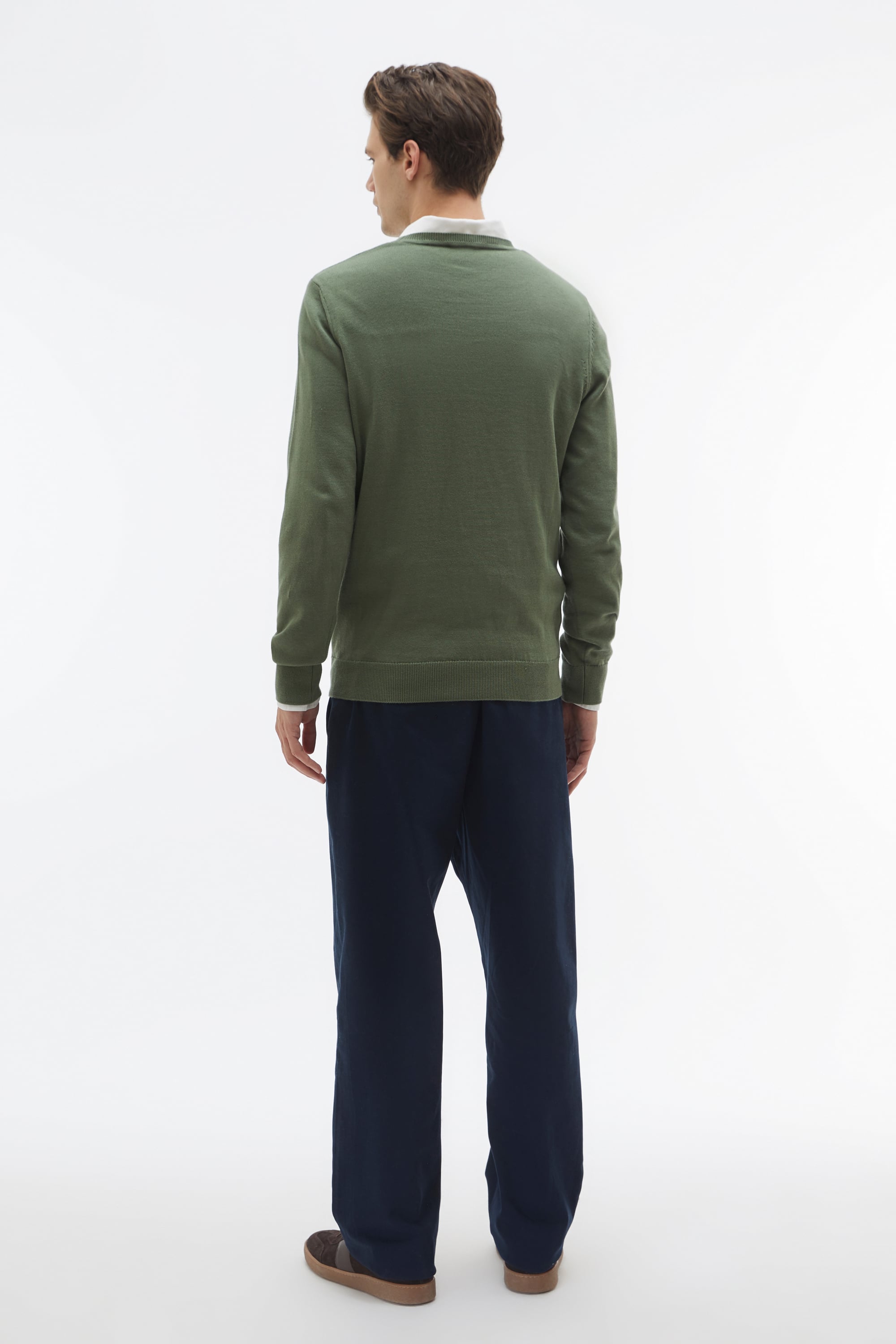 BİSİKLET YAKA UZUN KOLLU KAZAK