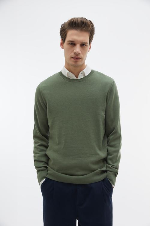 BİSİKLET YAKA UZUN KOLLU KAZAK