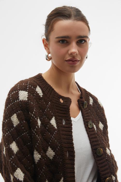  JAKARLI OVERSIZE DÜĞMELİ HIRKA