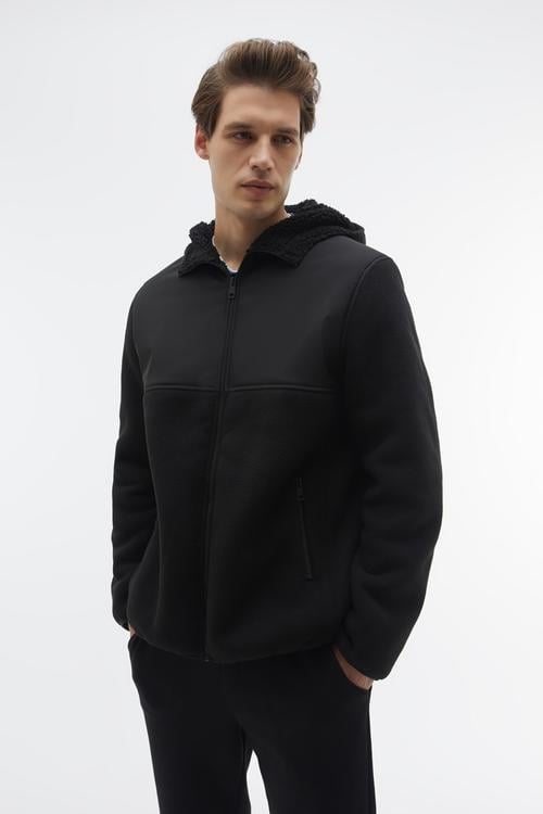 İÇİ KÜRKLÜ KAPÜŞONLU MONT