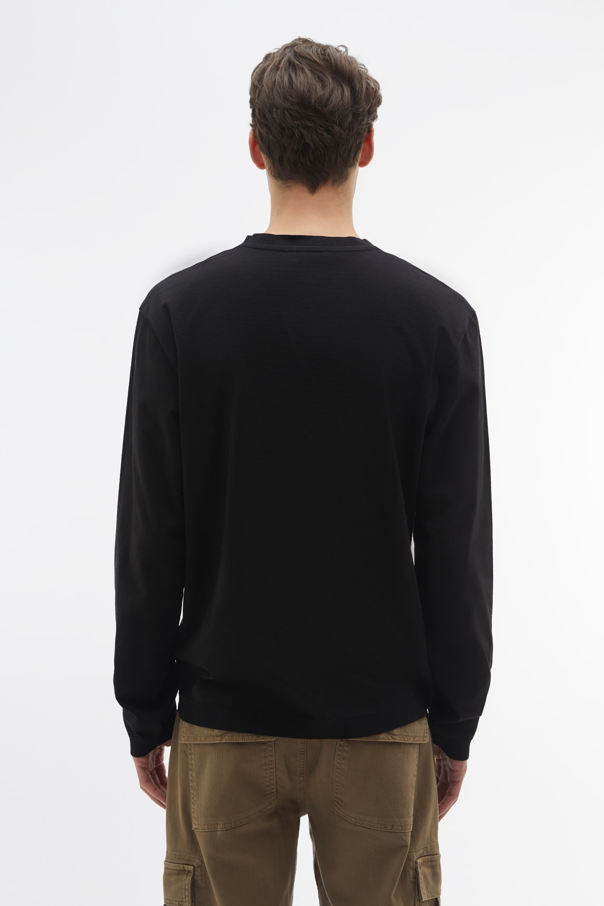 REGULAR FIT BİSİKLET YAKA KAZAK