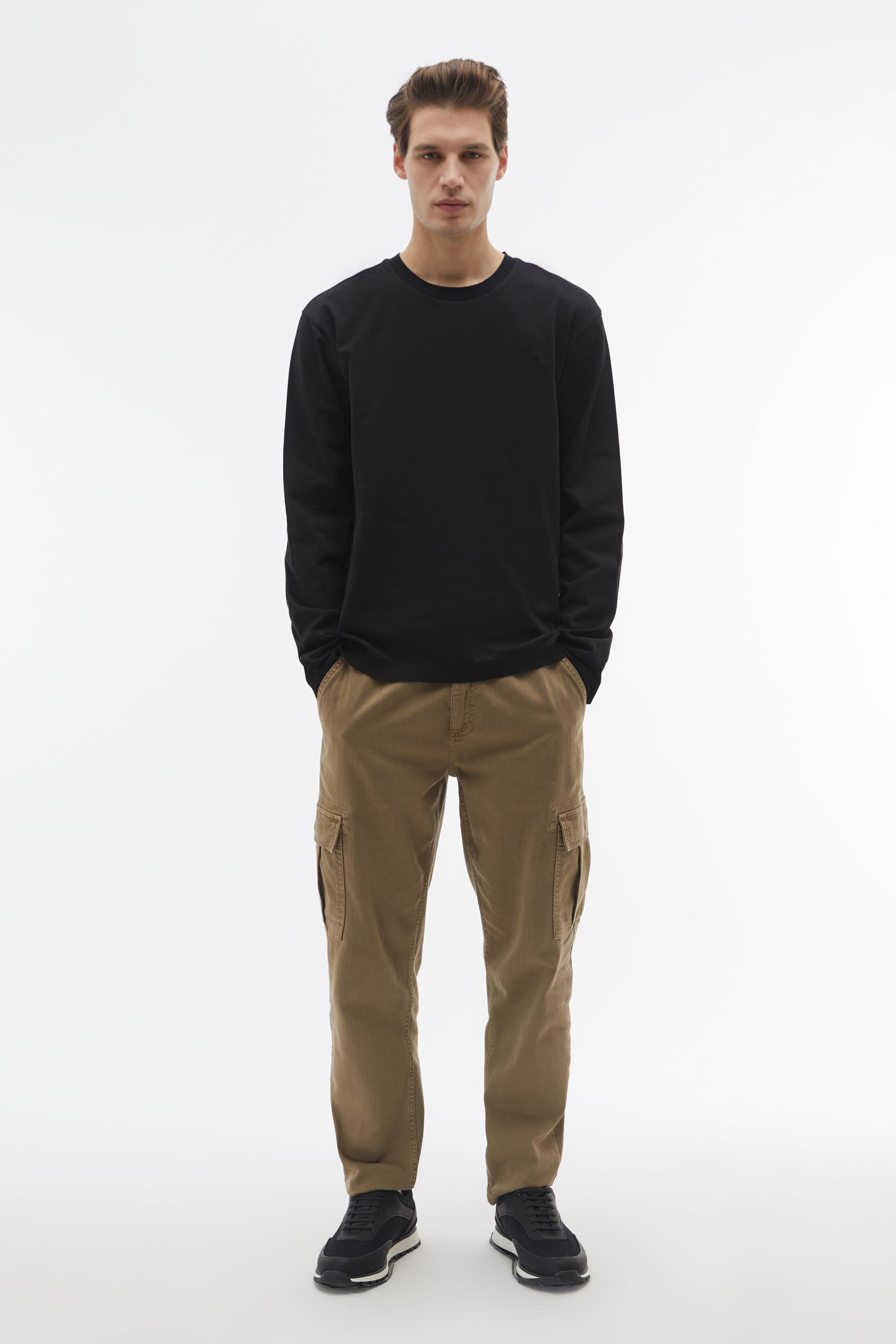 REGULAR FIT BİSİKLET YAKA KAZAK