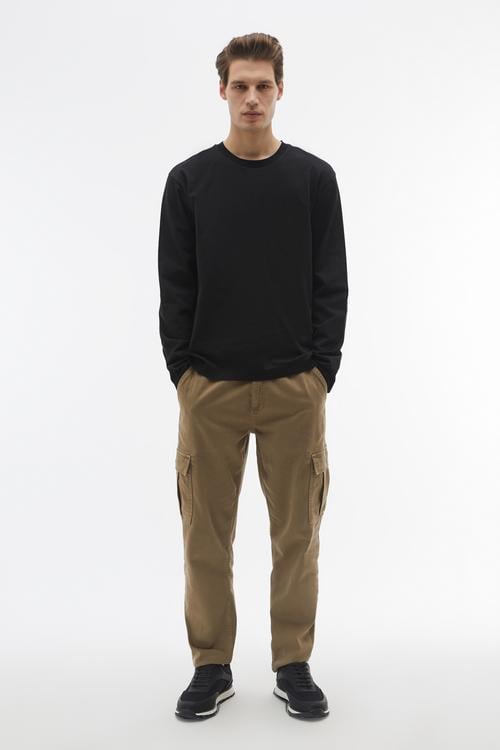 REGULAR FIT BİSİKLET YAKA KAZAK