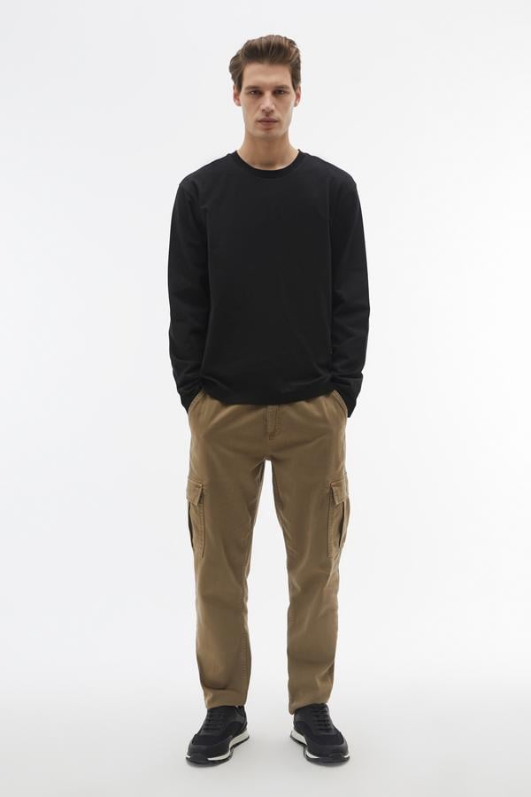 REGULAR FIT BİSİKLET YAKA KAZAK