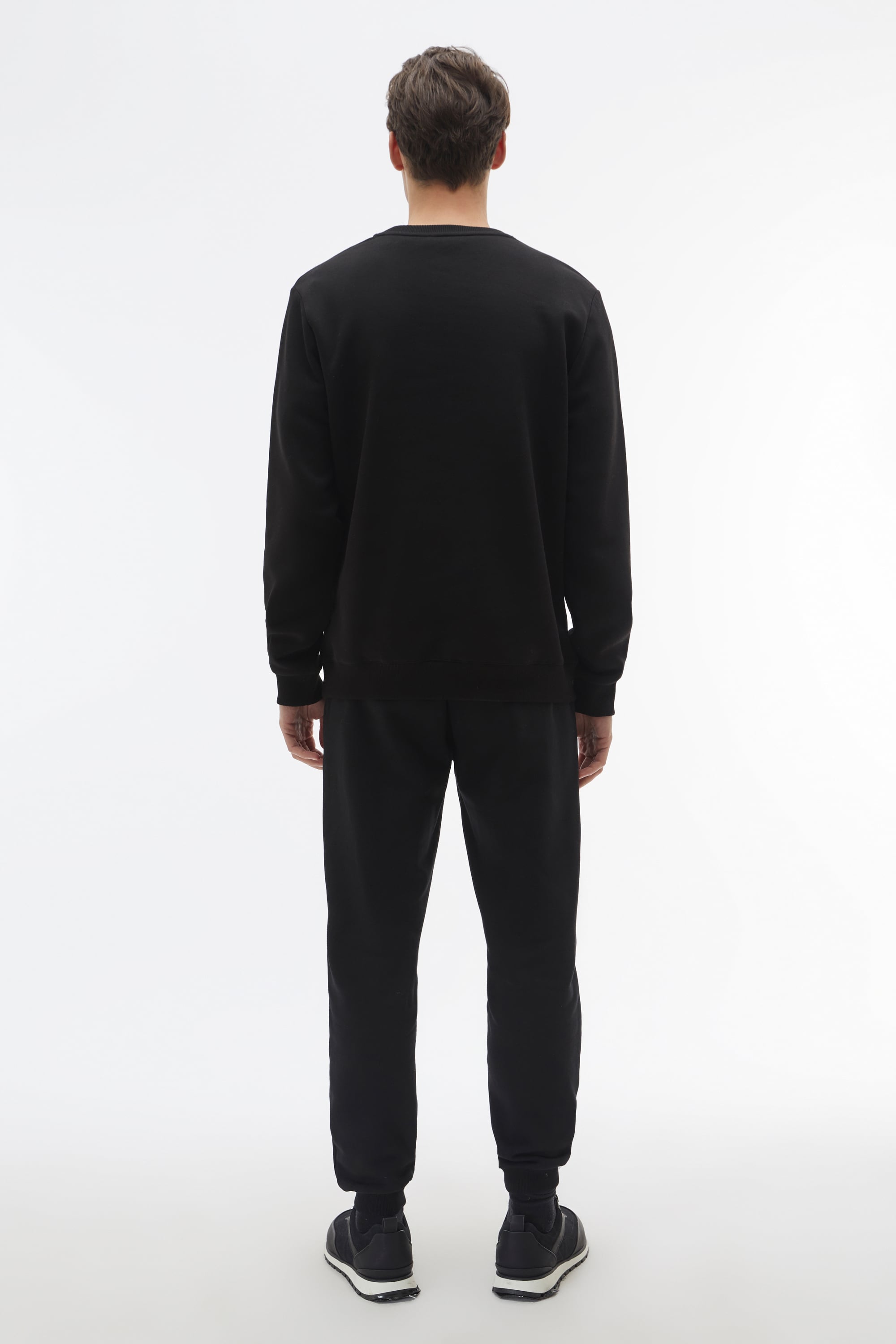 BİSİKLET YAKA UZUN KOLLU SWEATSHIRT