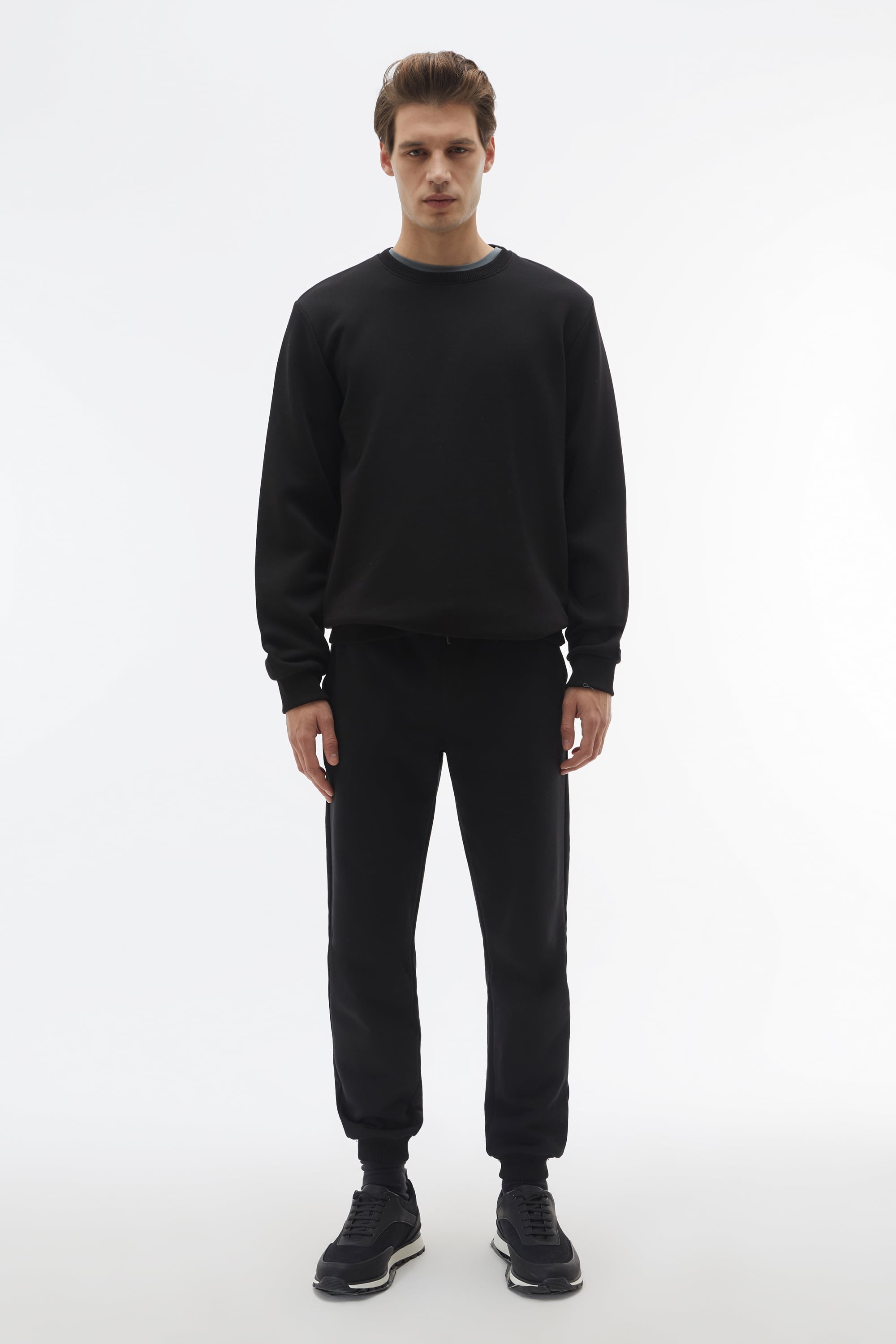 BİSİKLET YAKA UZUN KOLLU SWEATSHIRT