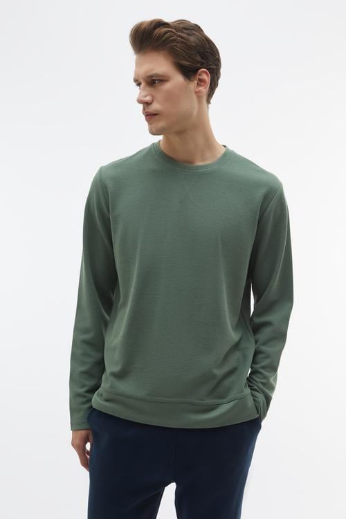  BİSİKLET YAKA UZUN KOLLU SWEATSHIRT