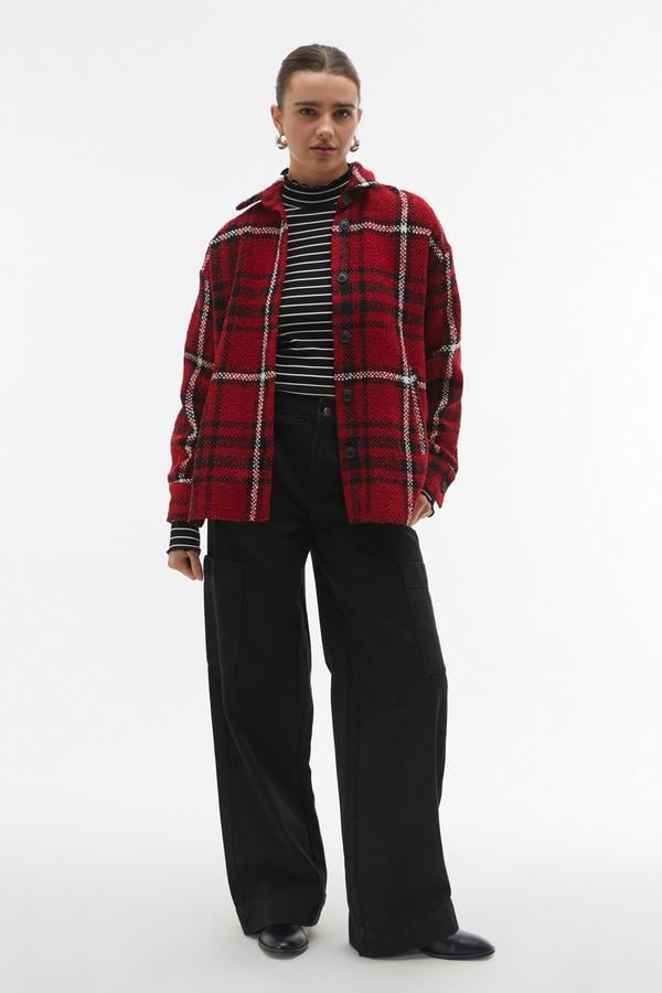 DÜĞMELİ EKOSELİ GÖMLEK CEKET