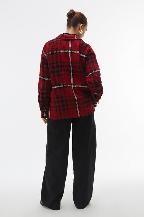 DÜĞMELİ EKOSELİ GÖMLEK CEKET