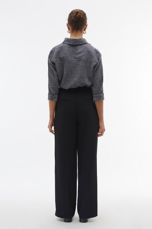  ARMÜRLÜ OVERSIZE UZUN KOLLU GÖMLEK