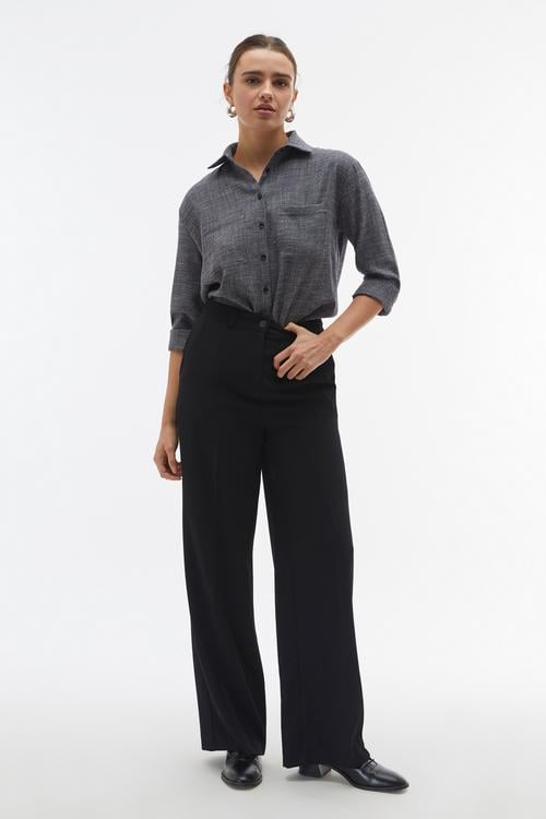  ARMÜRLÜ OVERSIZE UZUN KOLLU GÖMLEK