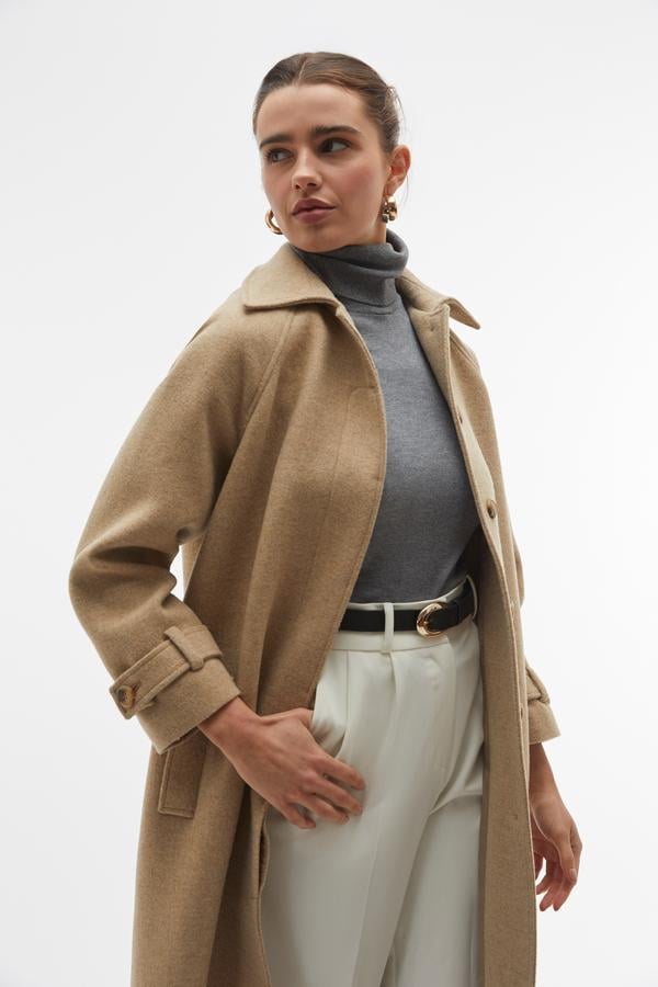 YÜN KARIŞIMLI UZUN KAŞE KABAN