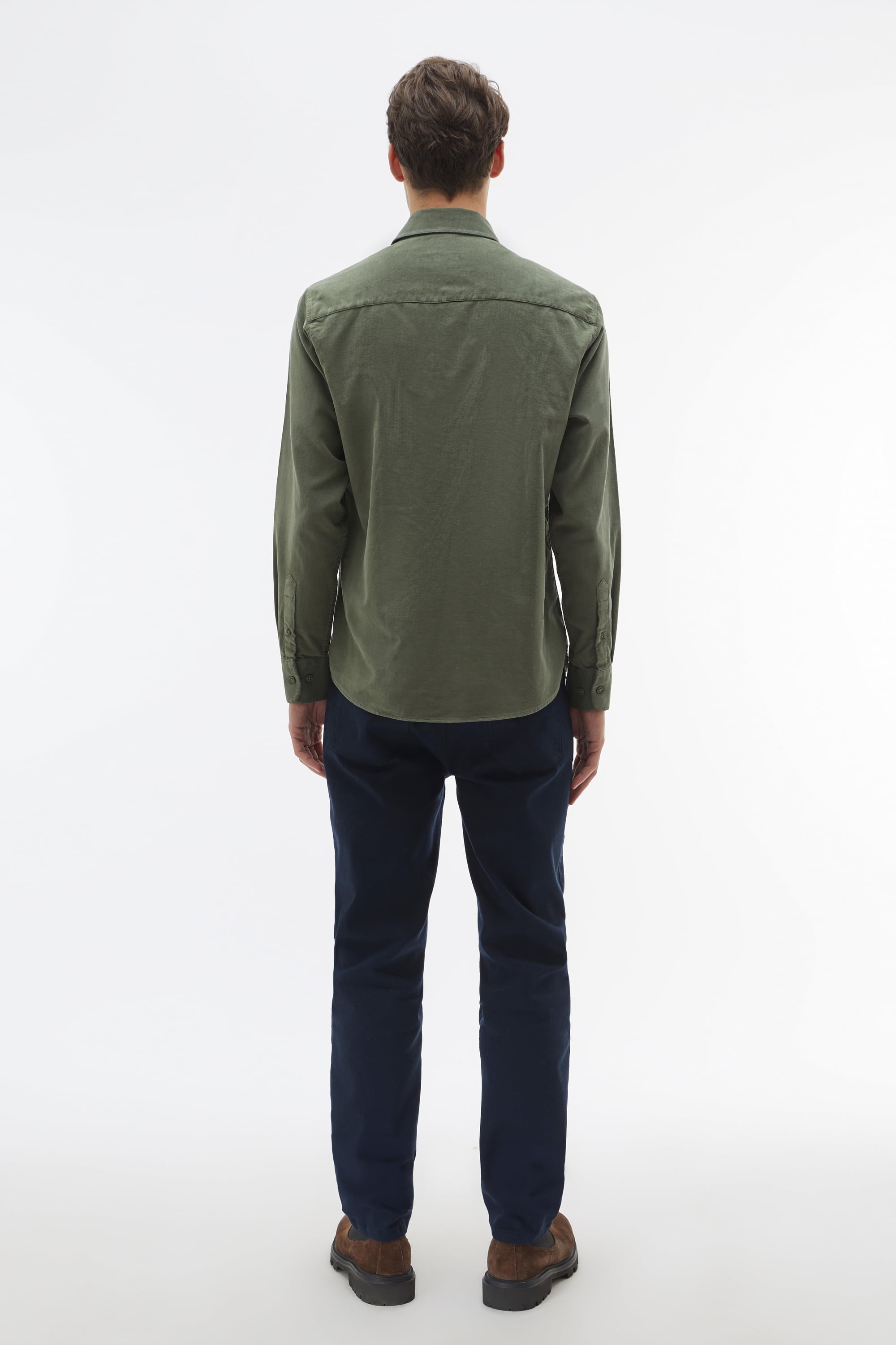 REGULAR FIT KADİFE UZUN KOLLU GÖMLEK