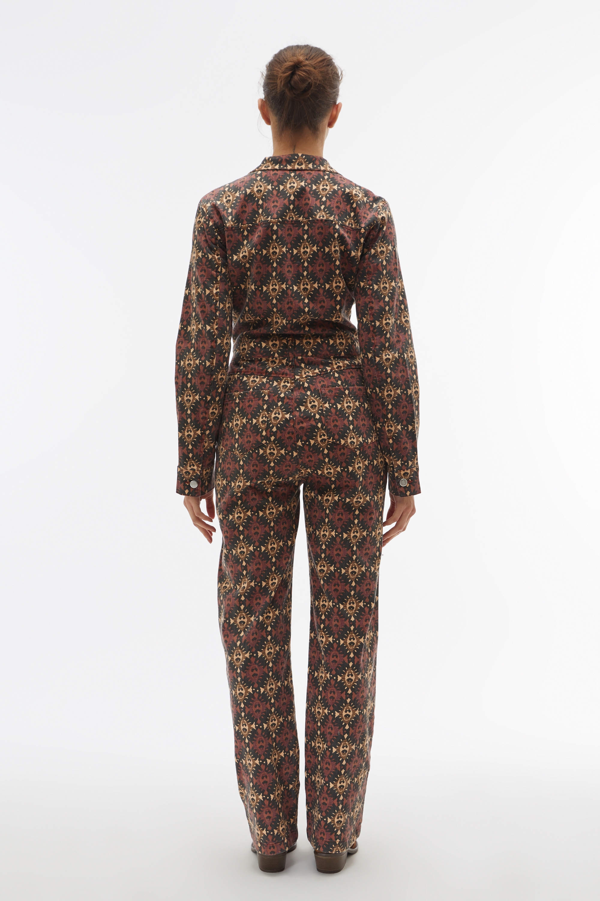 ETNİK BASKILI UZUN TULUM