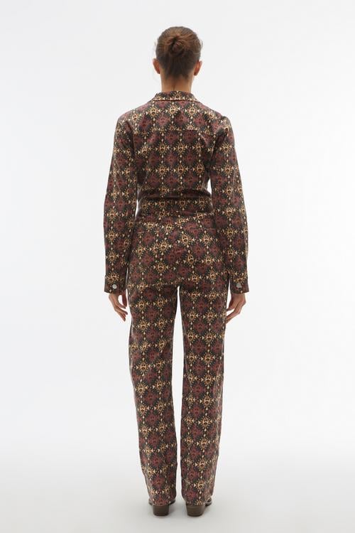 ETNİK BASKILI UZUN TULUM