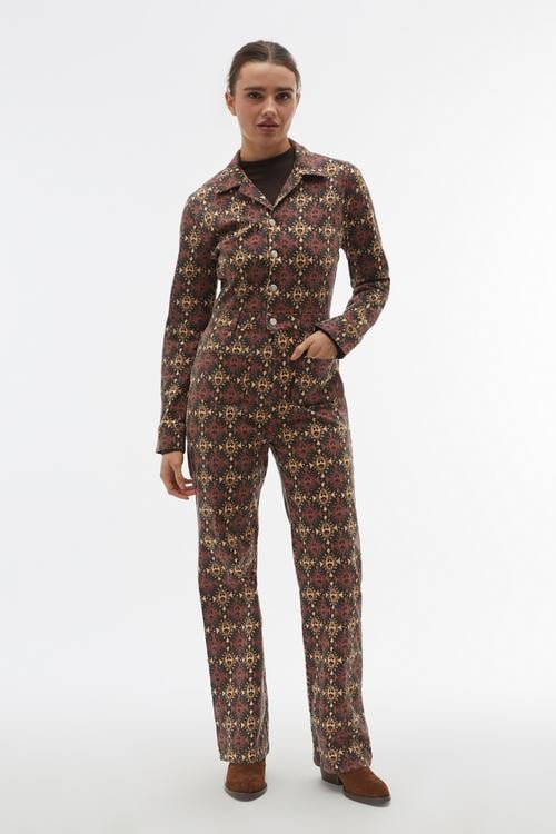 ETNİK BASKILI UZUN TULUM