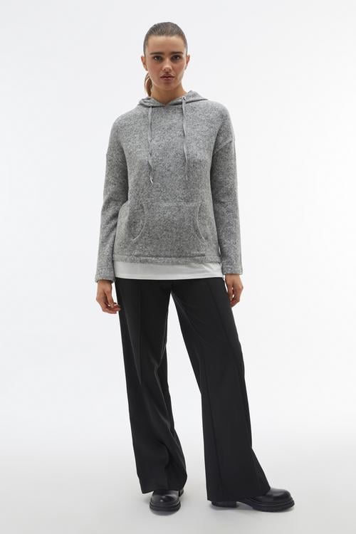 NERVÜR DİKİŞLİ WIDE LEG BELİ LASTİKLİ PANTOLON