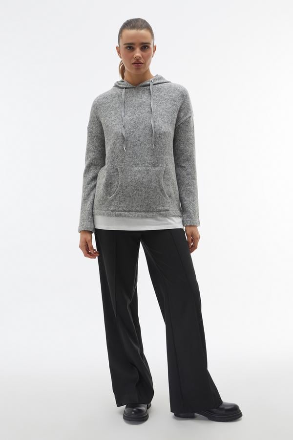 NERVÜR DİKİŞLİ WIDE LEG BELİ LASTİKLİ PANTOLON