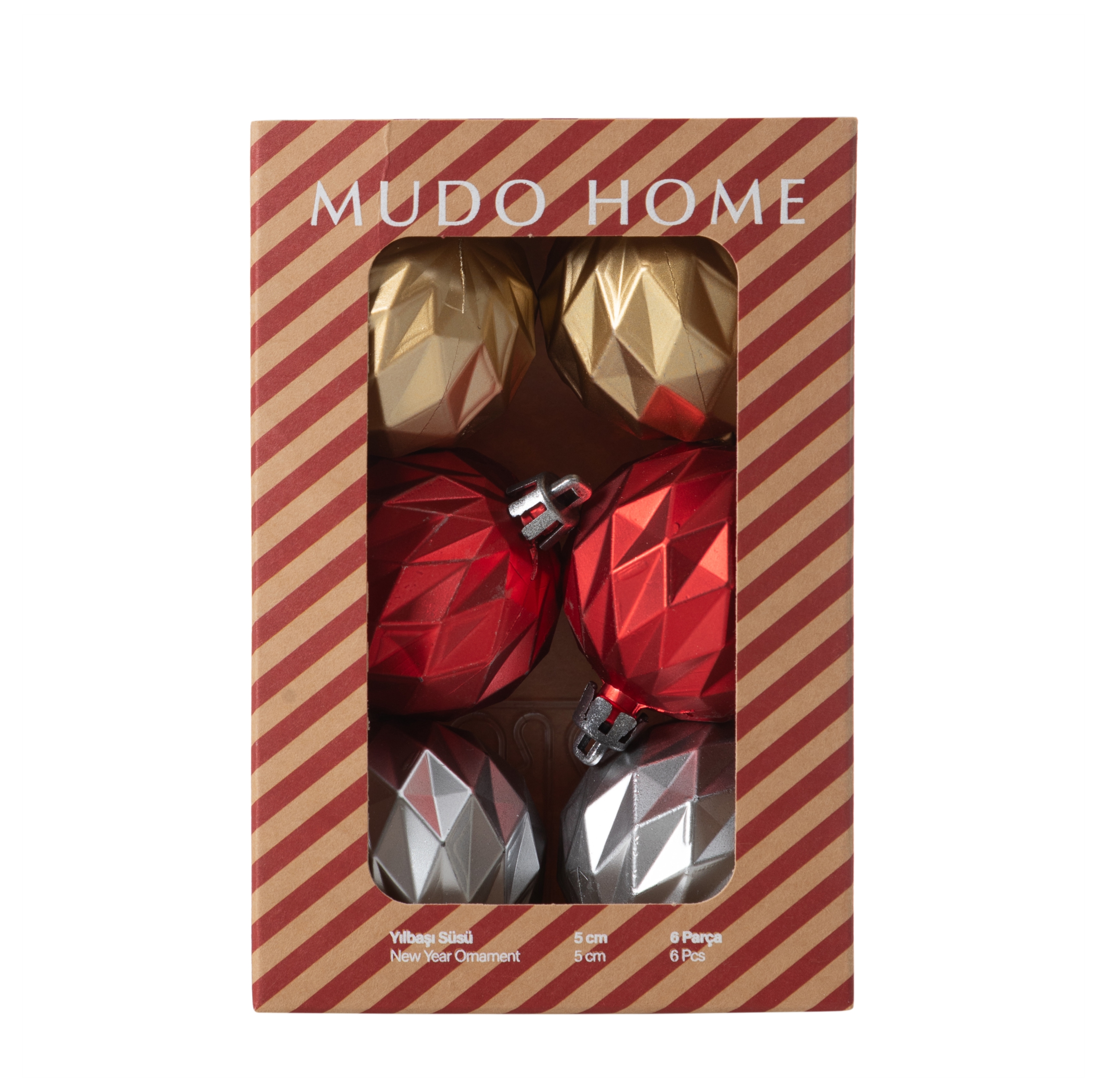 SOFT GRID YILBAŞI SÜSÜ 6'LI 5CM