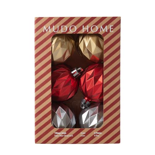  SOFT GRID YILBAŞI SÜSÜ 6'LI 5CM