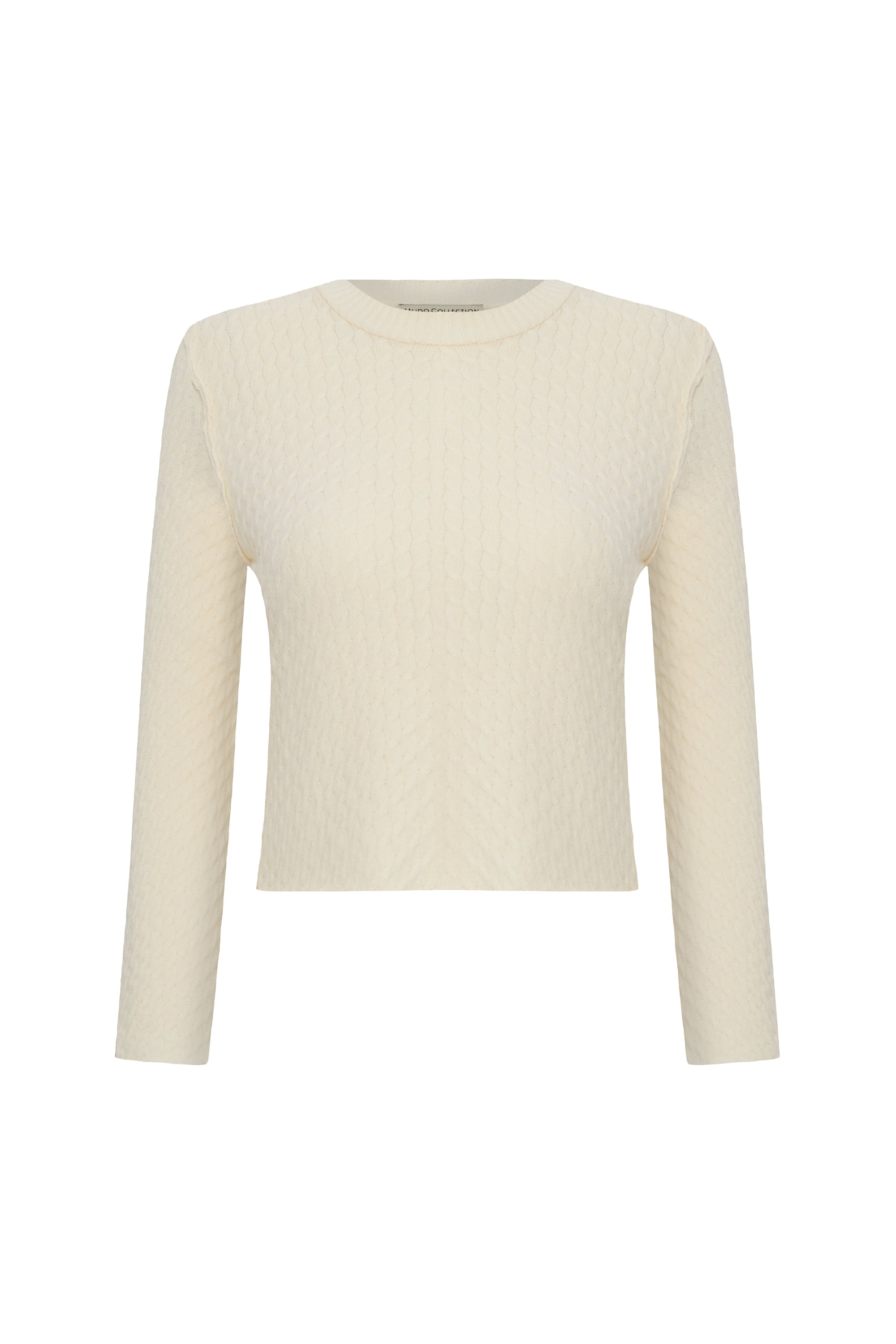 SAÇ ÖRGÜLÜ BİSİKLET YAKA KAZAK