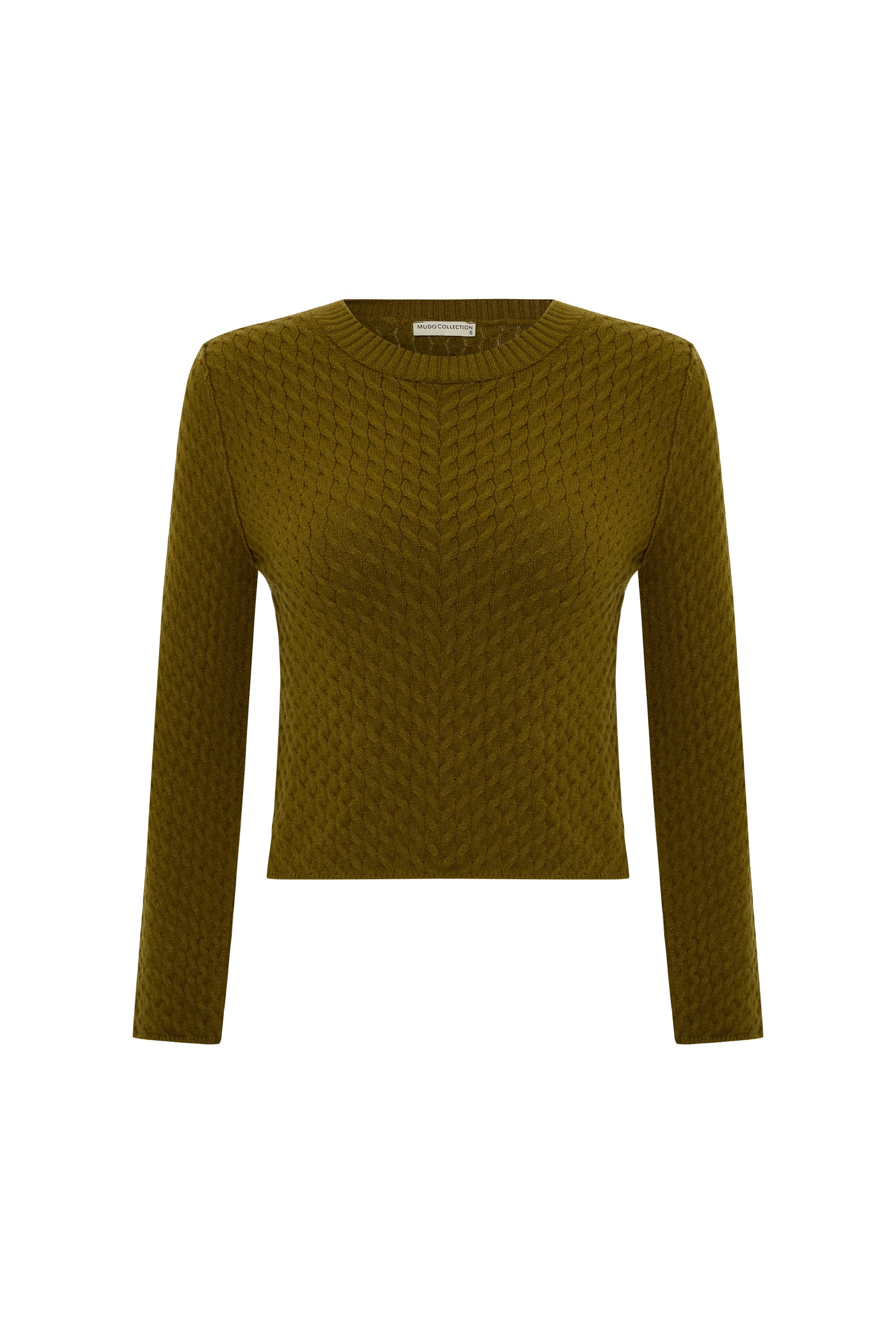 SAÇ ÖRGÜLÜ BİSİKLET YAKA KAZAK