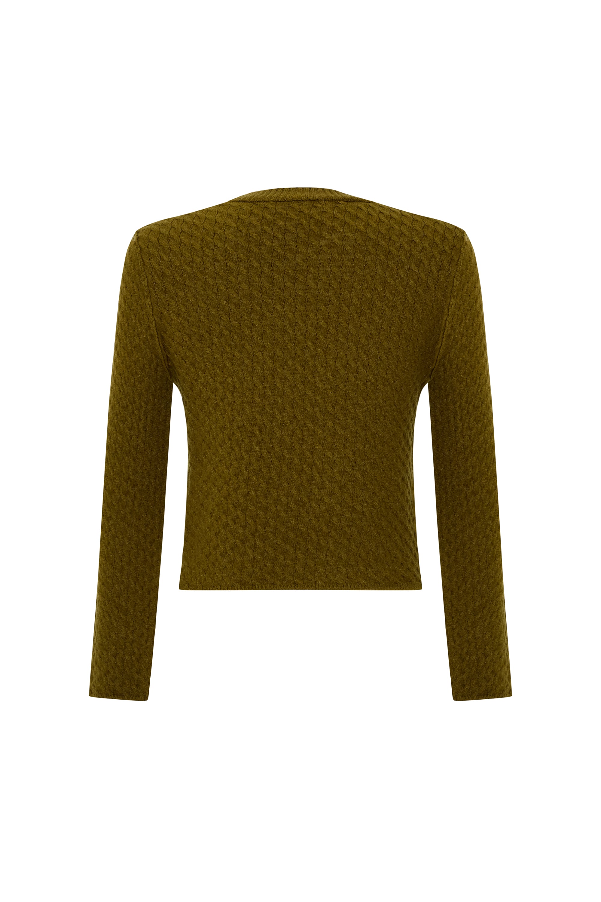 SAÇ ÖRGÜLÜ BİSİKLET YAKA KAZAK