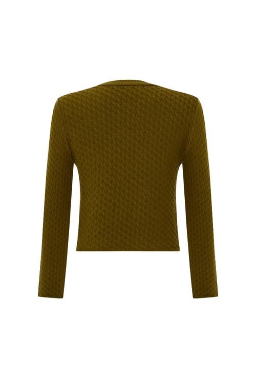 SAÇ ÖRGÜLÜ BİSİKLET YAKA KAZAK