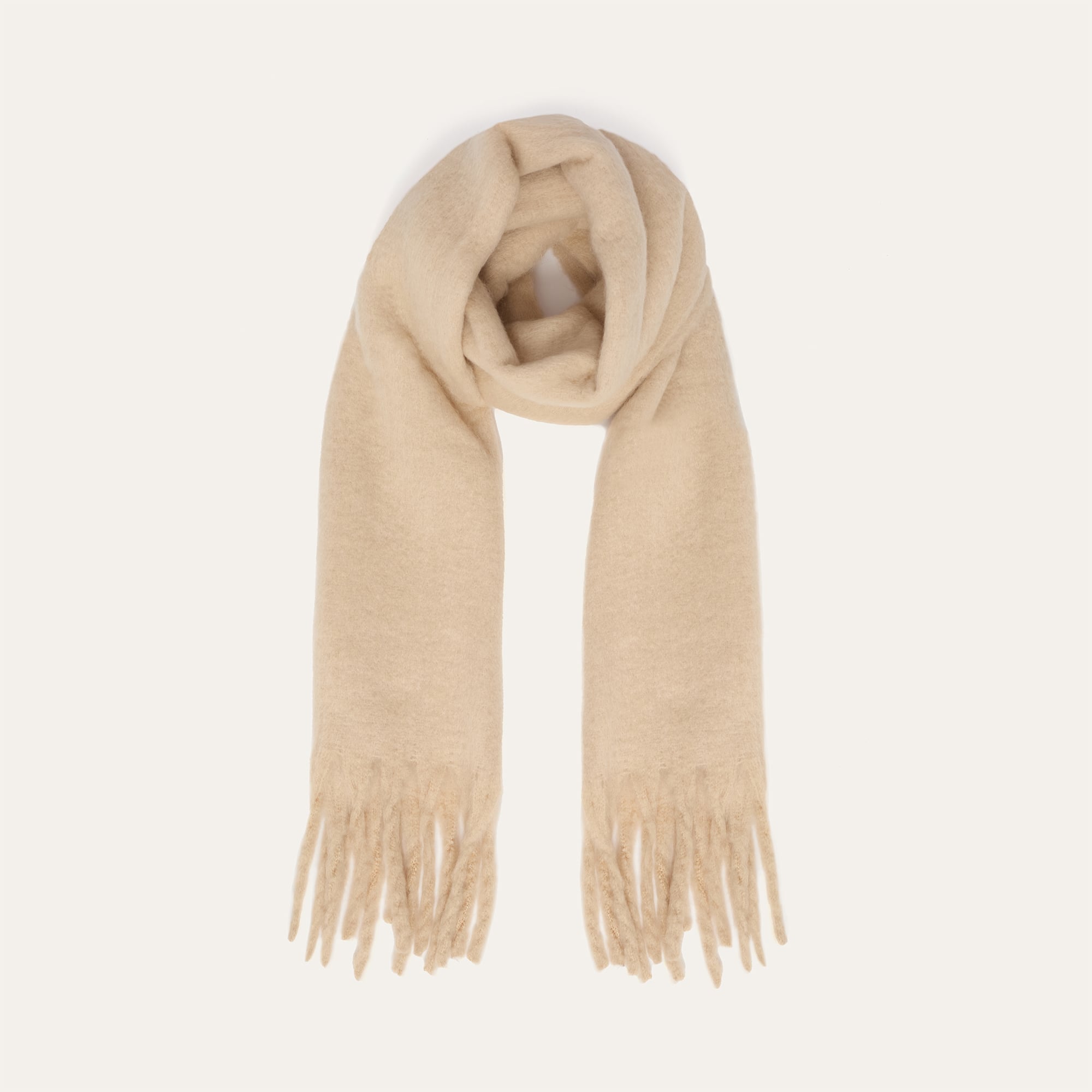 PÜSKÜL DETAYLI YUMUŞAK DOKULU ŞAL