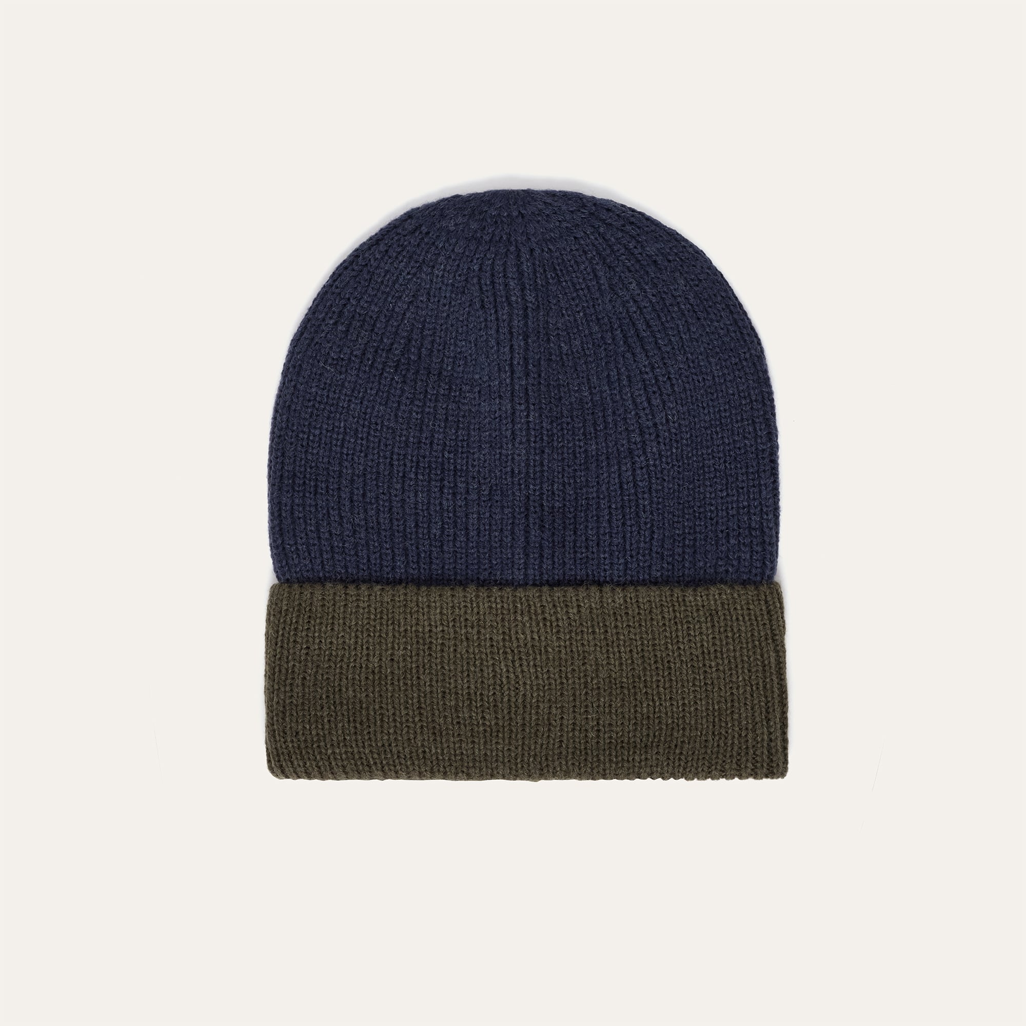 ÇİFT RENKLİ YÜN KARIŞIMLI BERE