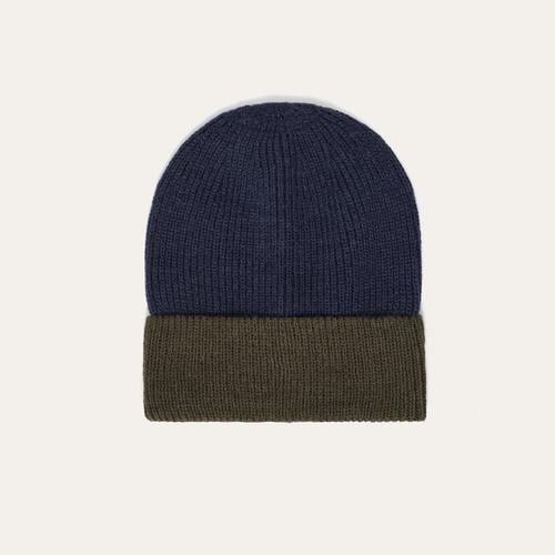 ÇİFT RENKLİ YÜN KARIŞIMLI BERE