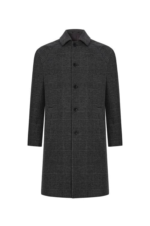 EKOSELİ YÜN KARIŞIMLI UZUN KABAN