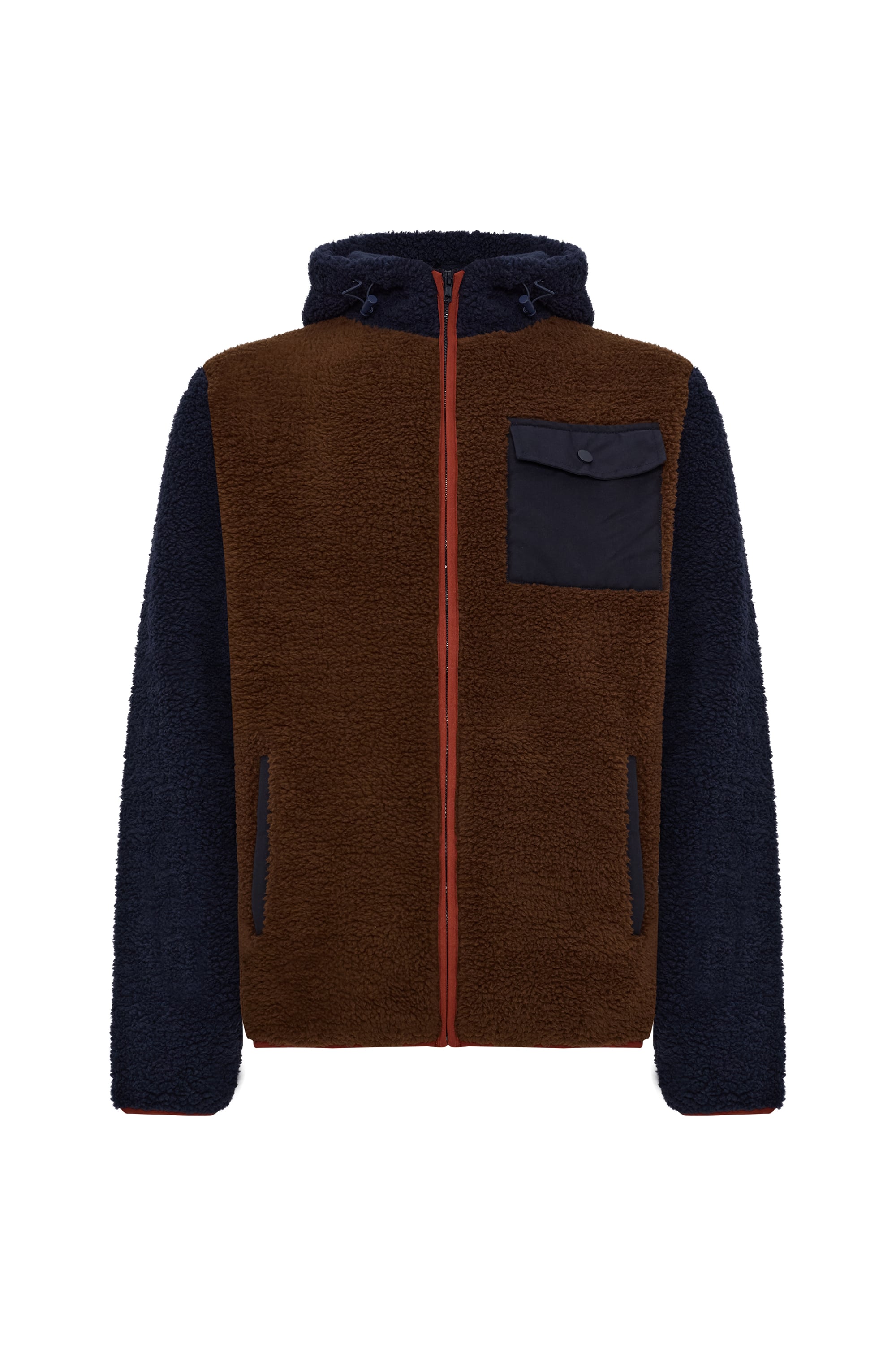 FERMUARLI KAPÜŞONLU POLAR SWEATSHIRT