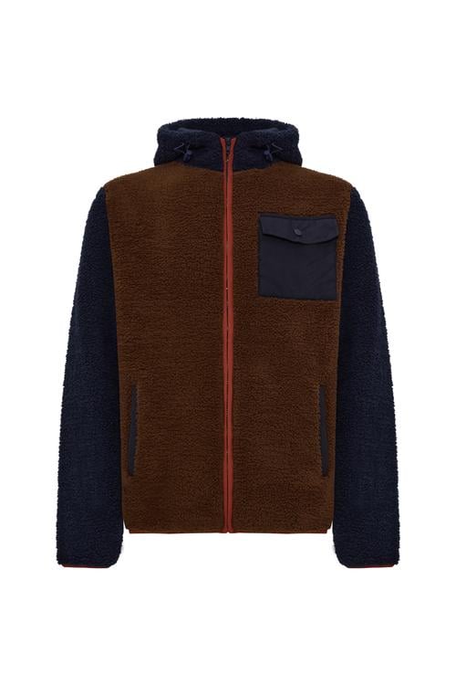  FERMUARLI KAPÜŞONLU POLAR SWEATSHIRT