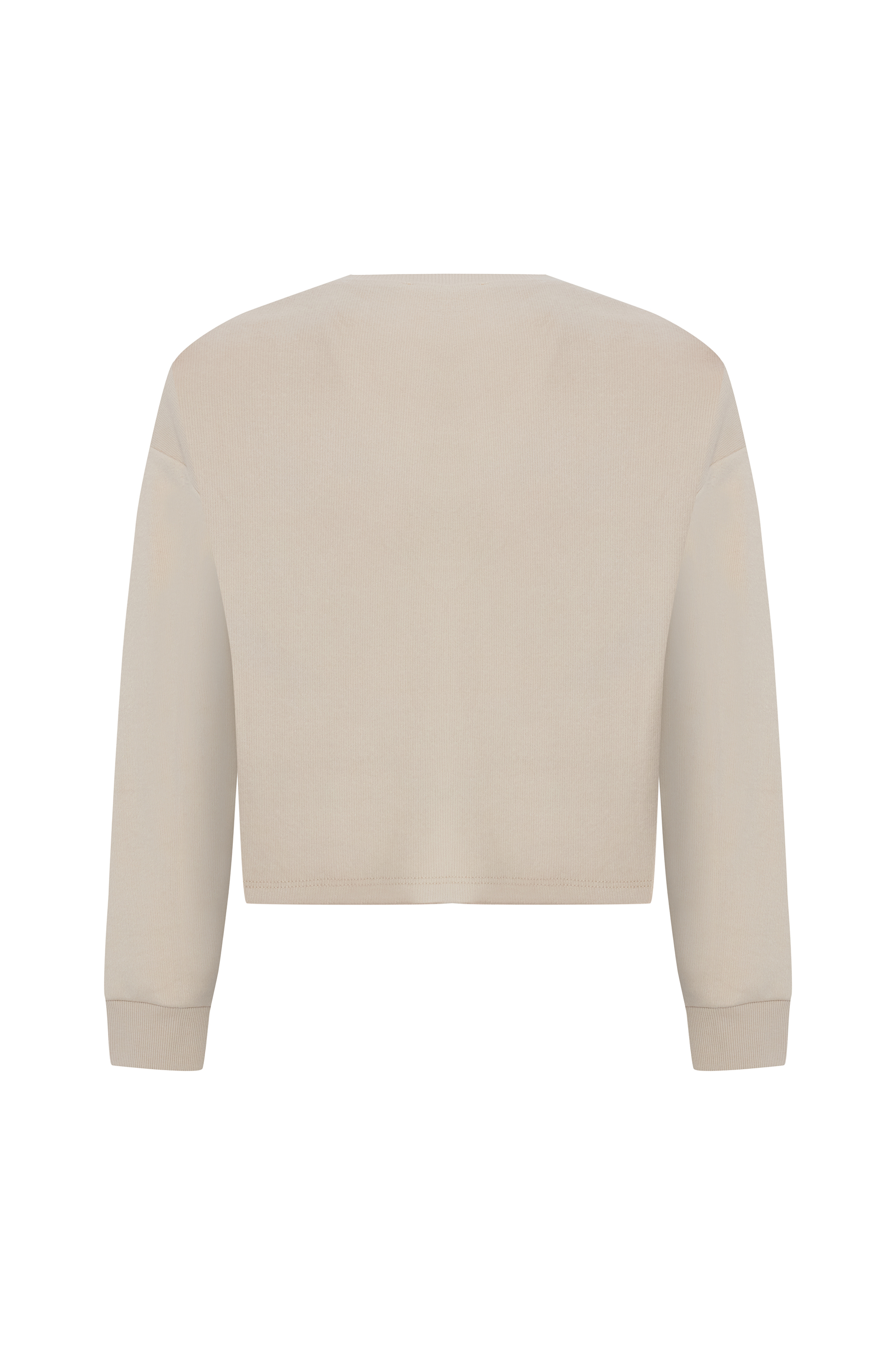 BİSİKLET YAKA CROP SWEATSHIRT