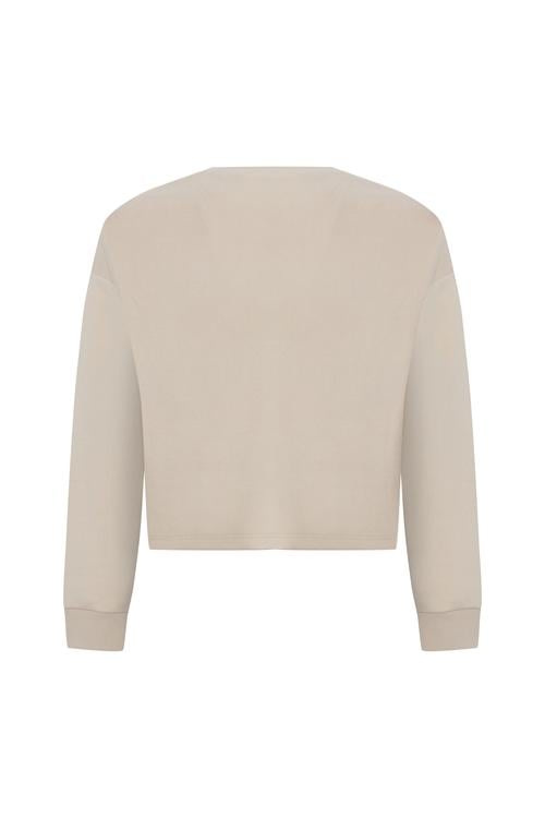 BİSİKLET YAKA CROP SWEATSHIRT