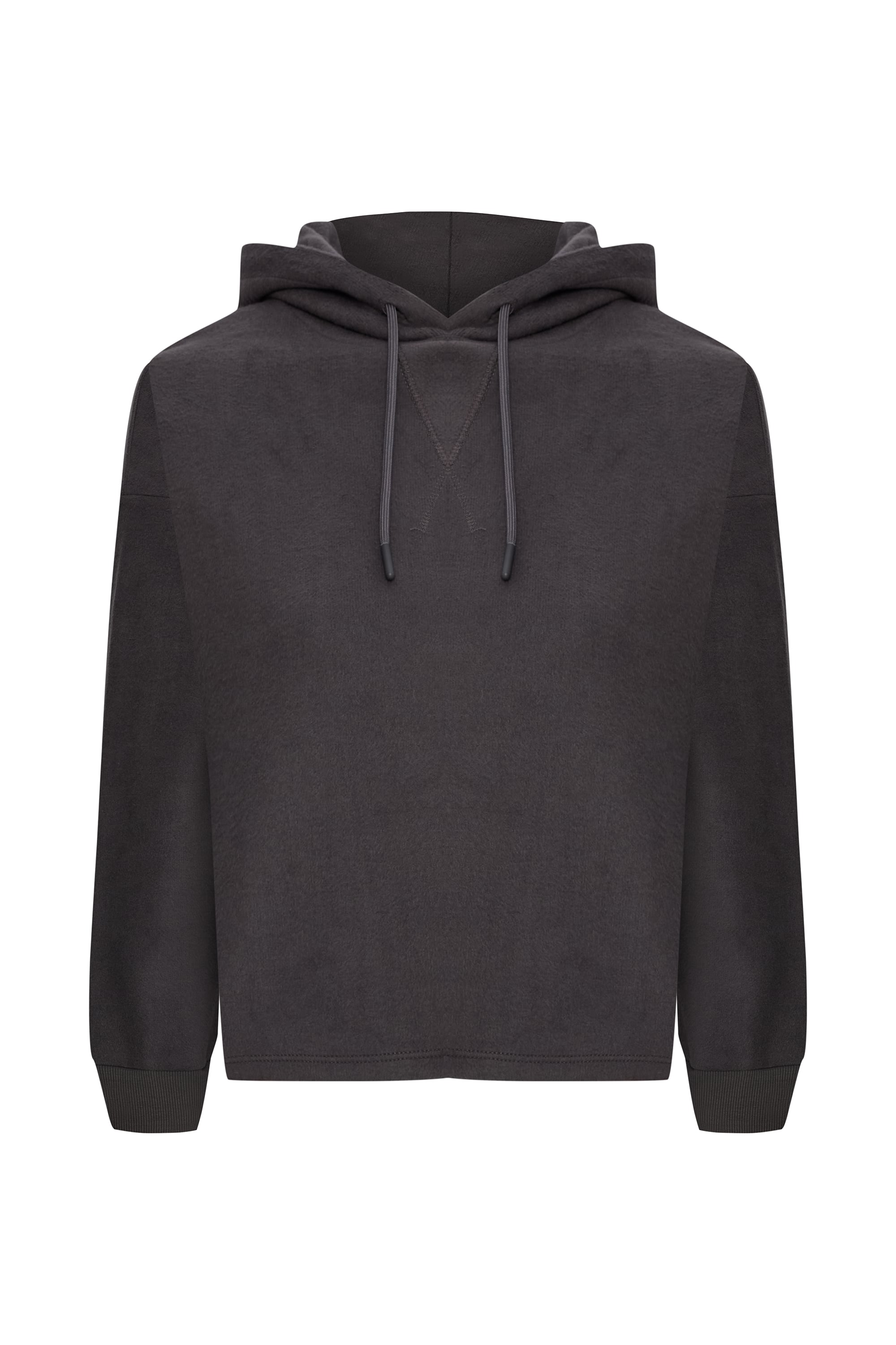 KAPÜŞONLU CROP SWEATSHIRT