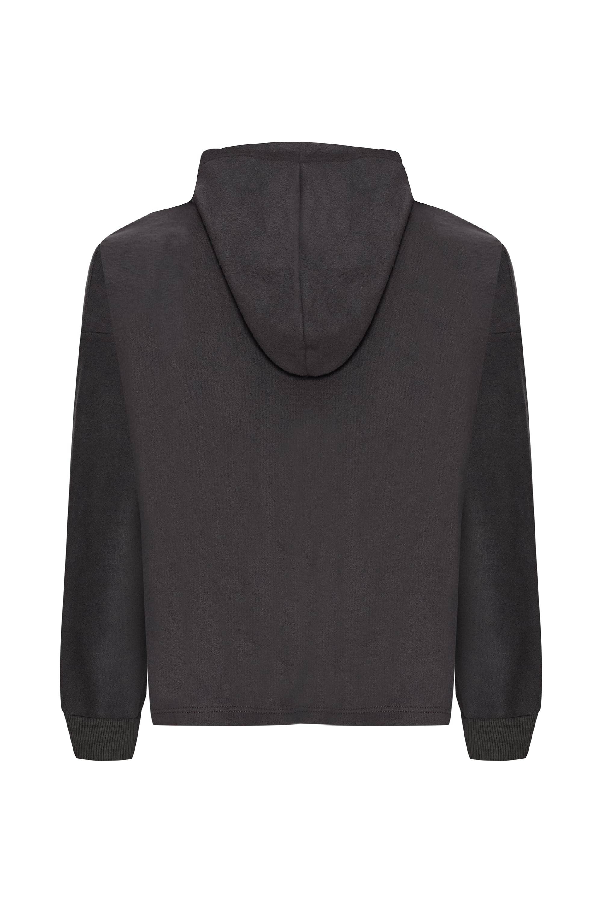 KAPÜŞONLU CROP SWEATSHIRT