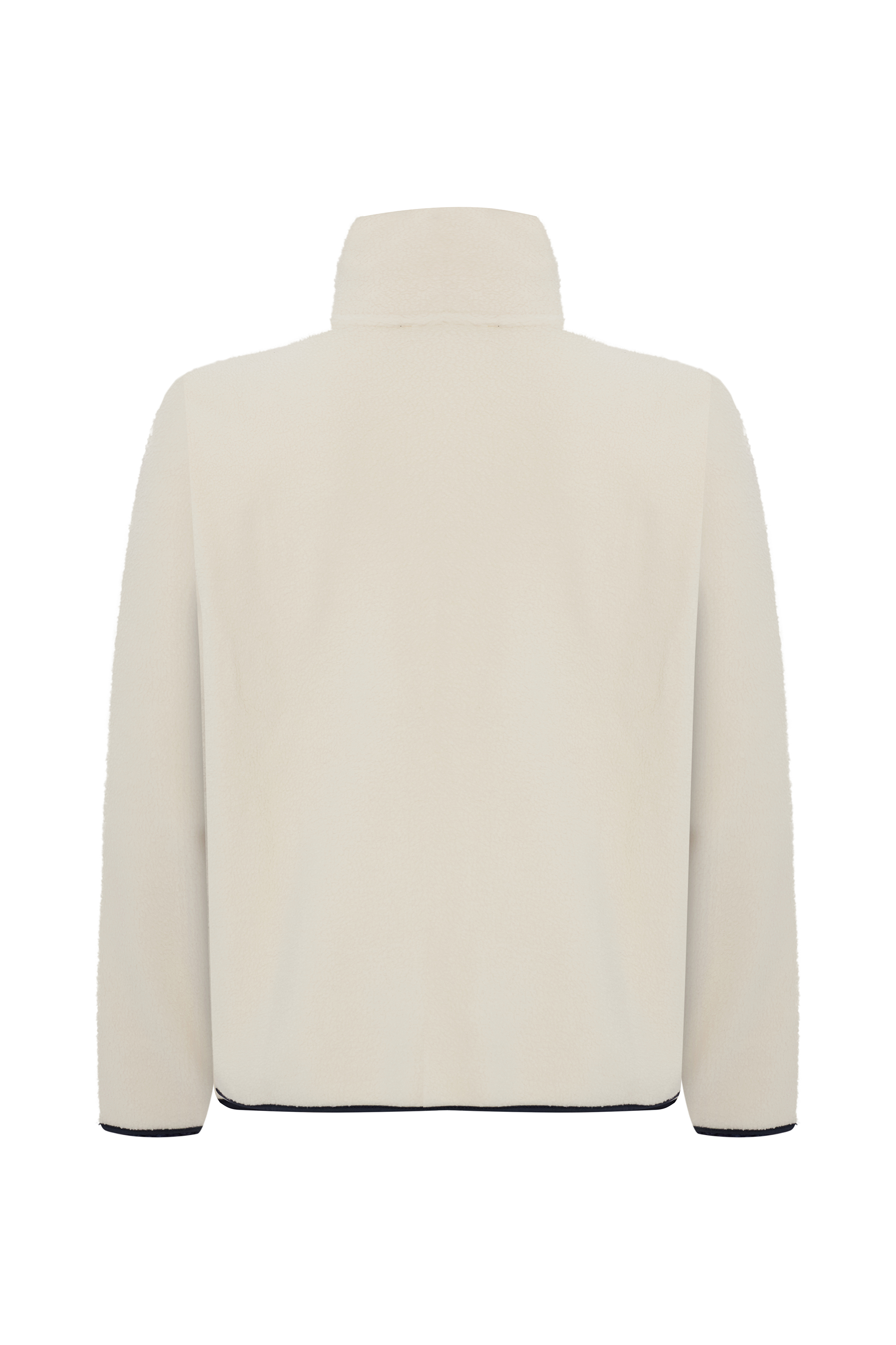 FERMUARLI RENK DETAYLI POLAR CEKET