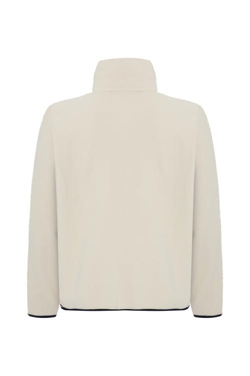  FERMUARLI RENK DETAYLI POLAR CEKET