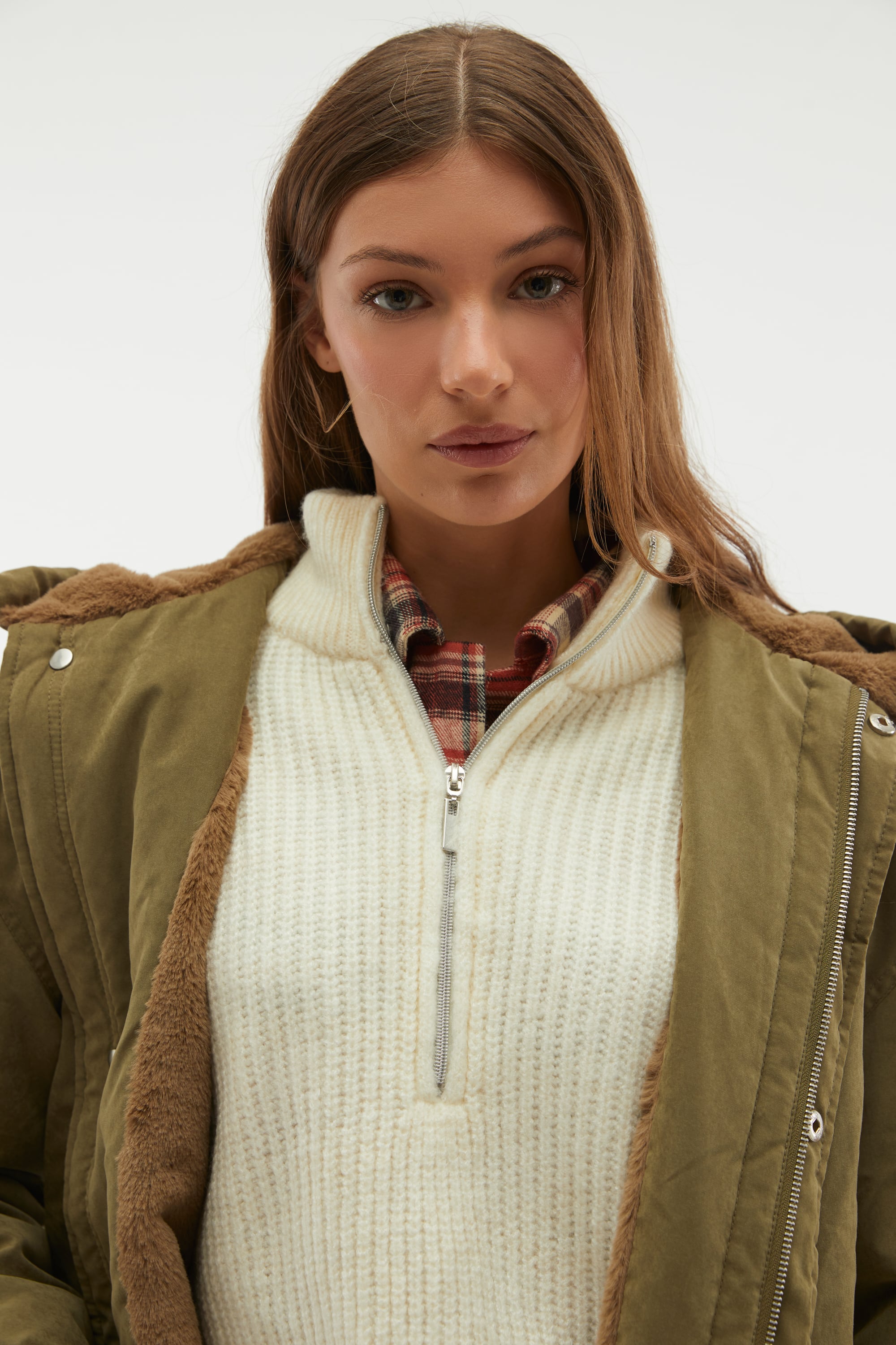 OVERSIZE KAPÜŞONLU UZUN PARKA