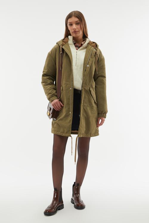  OVERSIZE KAPÜŞONLU UZUN PARKA