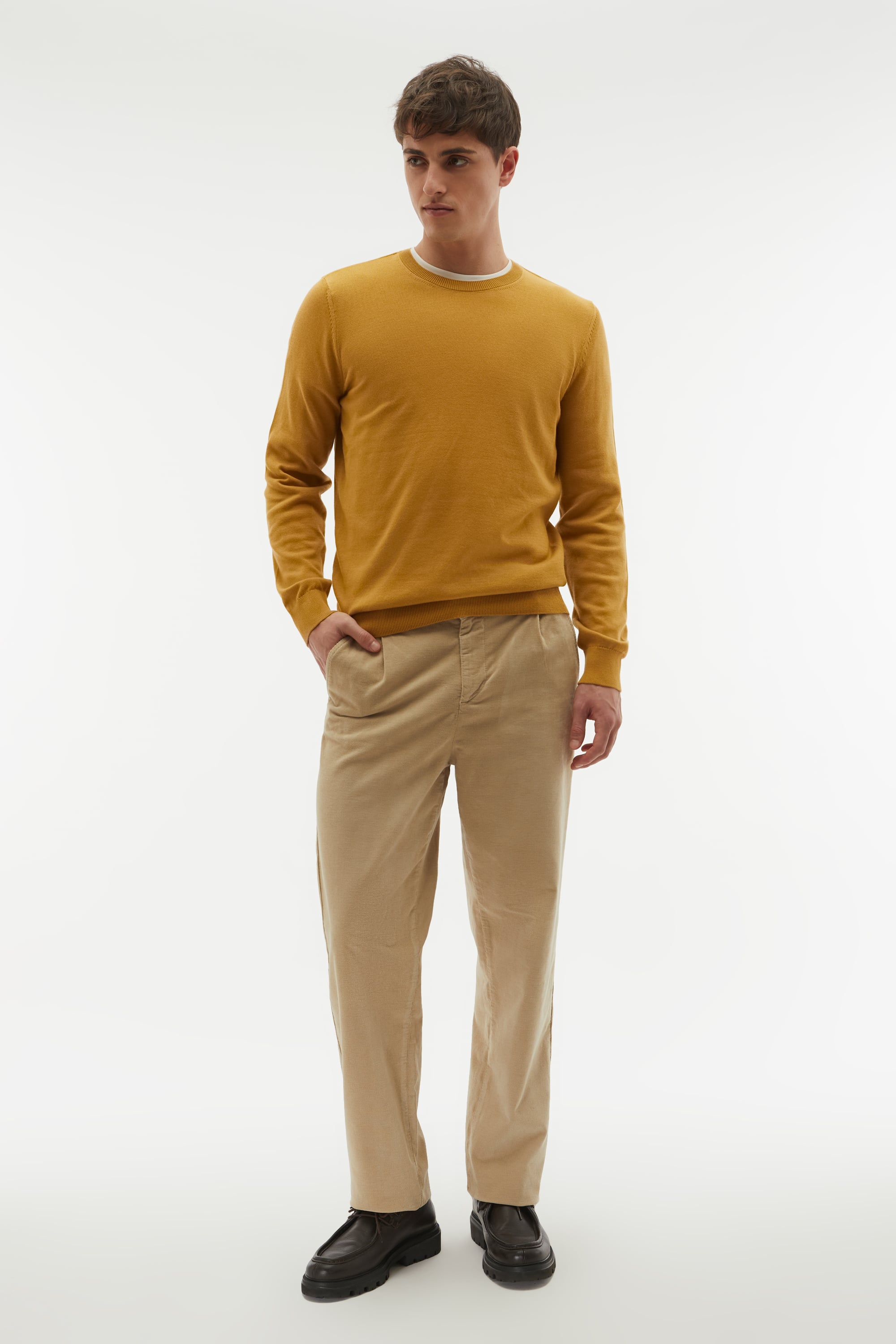 BİSİKLET YAKA UZUN KOLLU KAZAK