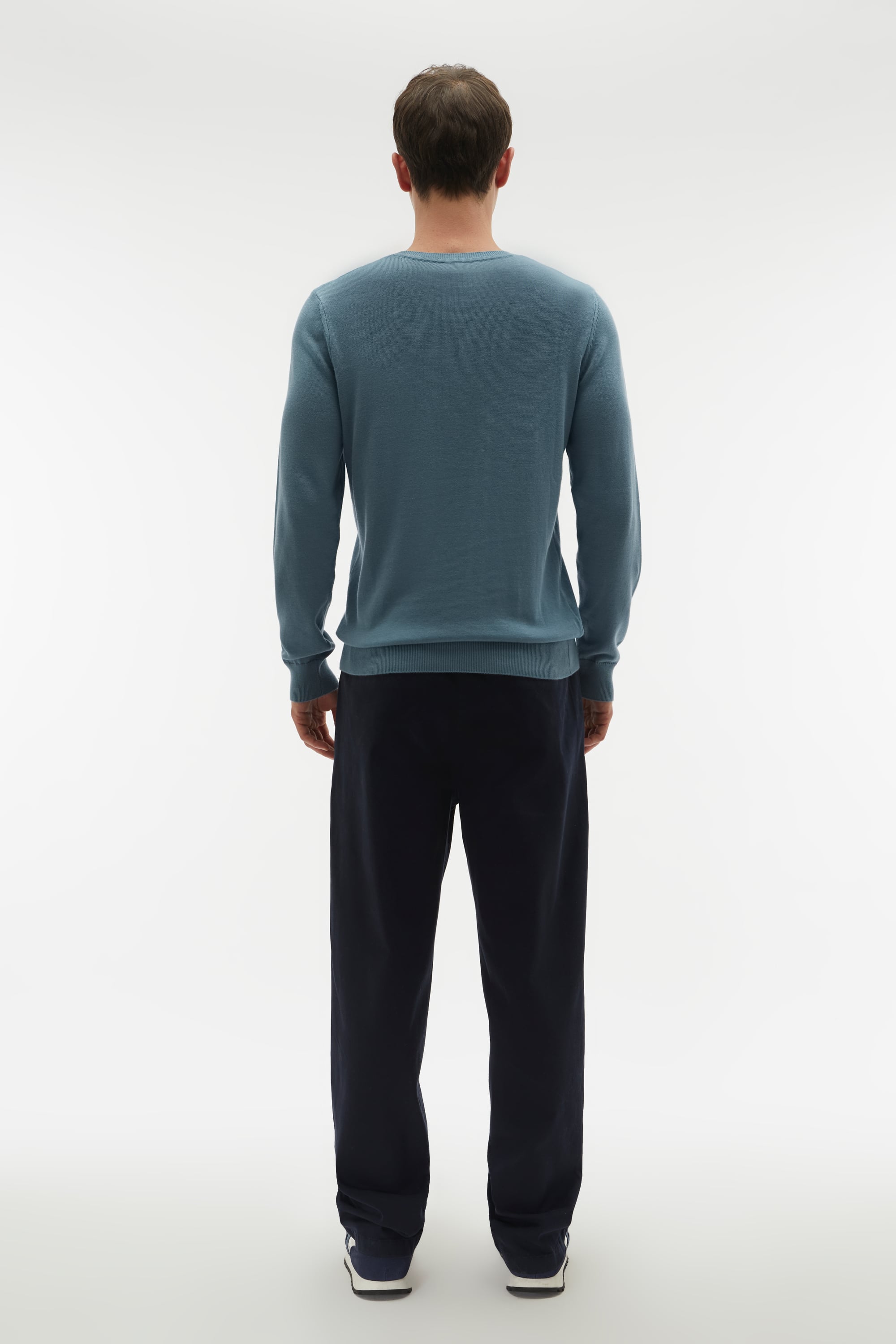 BİSİKLET YAKA UZUN KOLLU KAZAK